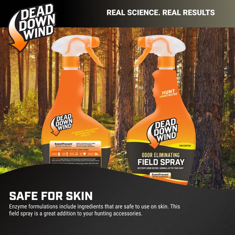 DEAD DOWN WIND Evolve Field Spray Bottle - Odor Fighting Hunting Scent Control Spray - Unscented, Safe for Sensitive Skin - Easy To Use for Hunting Gear & Clothing (24 oz) - Image 3